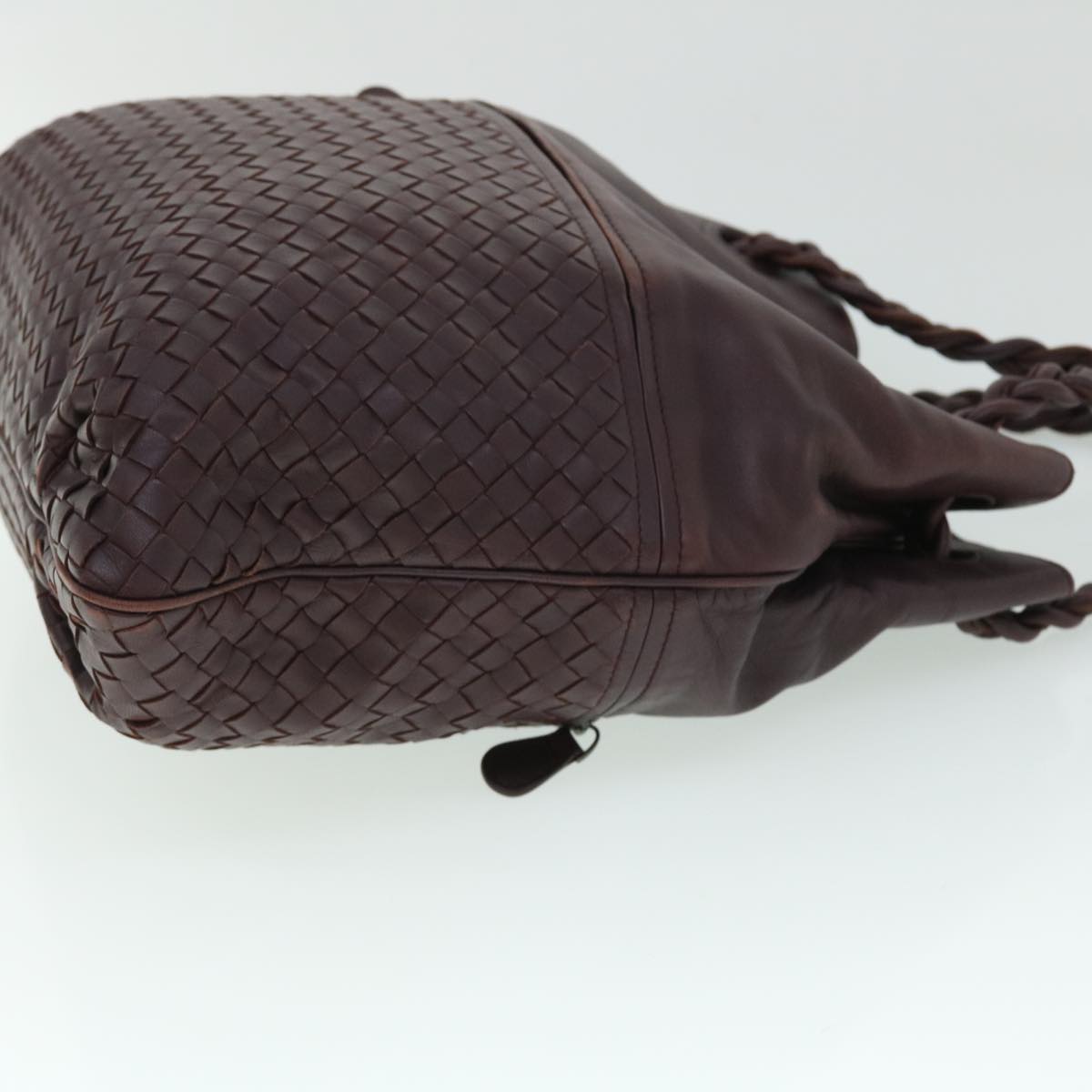 BOTTEGA VENETA INTRECCIATO Hand Bag Leather Purple Auth fm2717