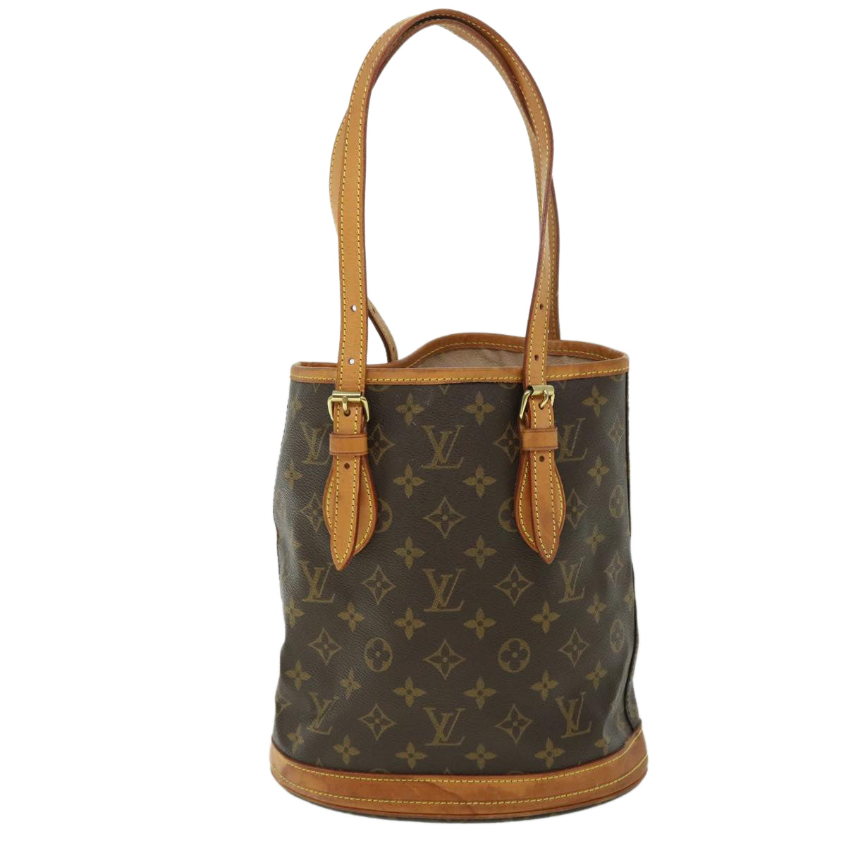 LOUIS VUITTON Monogram Bucket PM Shoulder Bag M42238 LV Auth fm2722 - 0