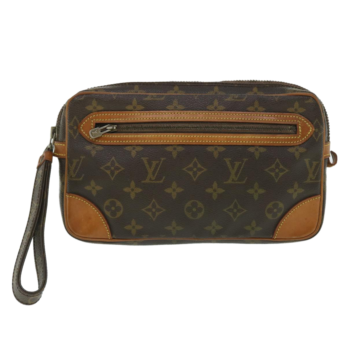 LOUIS VUITTON Monogram Marly Dragonne GM Clutch Bag Vintage M51825 Auth fm2724 - 0