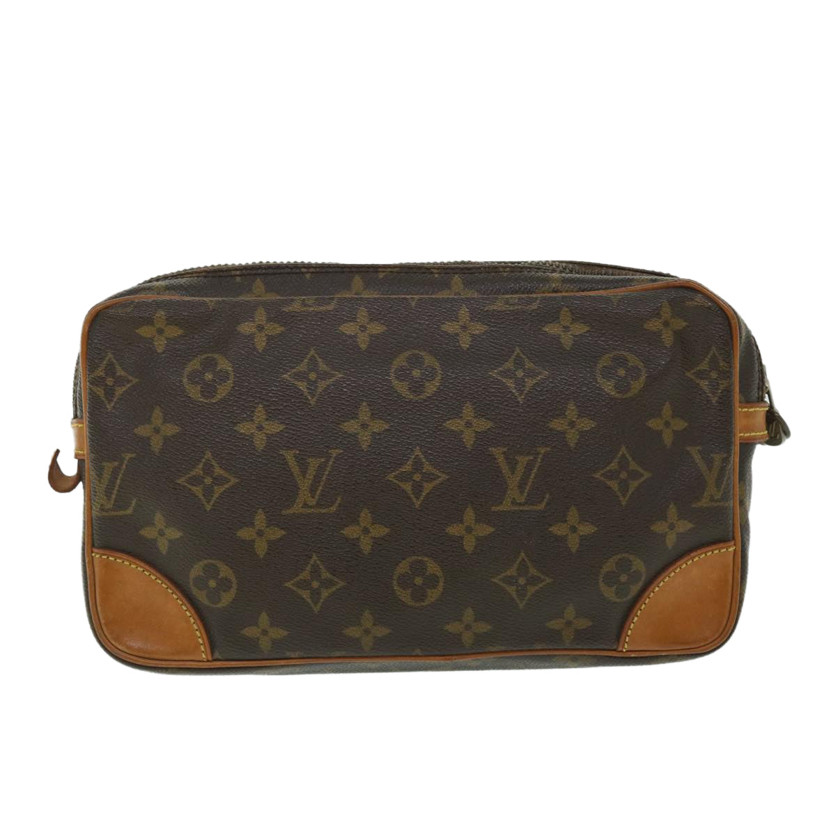 LOUIS VUITTON Monogram Marly Dragonne GM Clutch Bag Vintage M51825 Auth fm2724