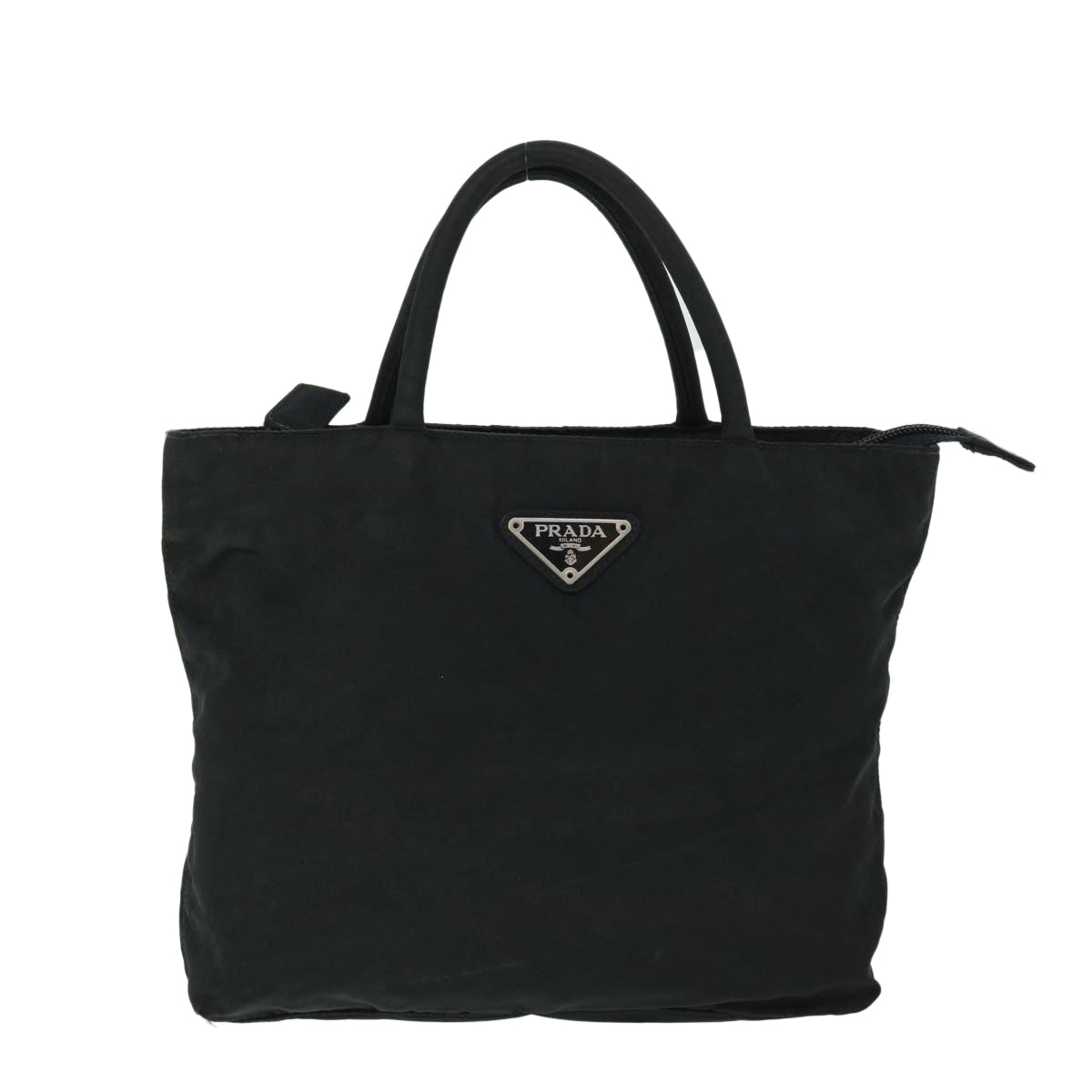 PRADA Hand Bag Nylon Black Auth fm2738