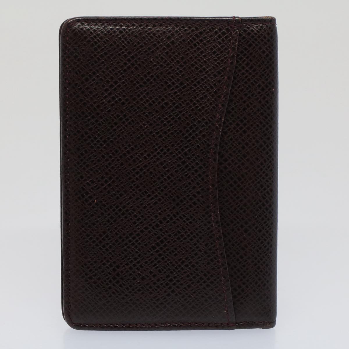 LOUIS VUITTON Taiga Leather Card Case 9Set Green Brown LV Auth fm2746