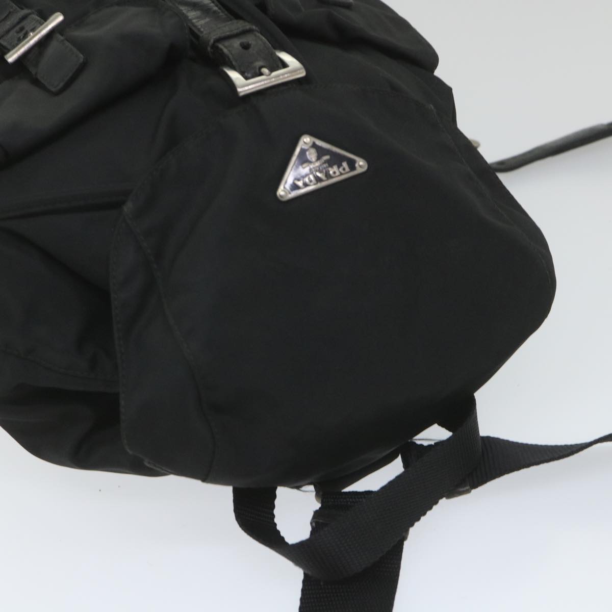 PRADA Backpack Nylon Black Auth fm2763