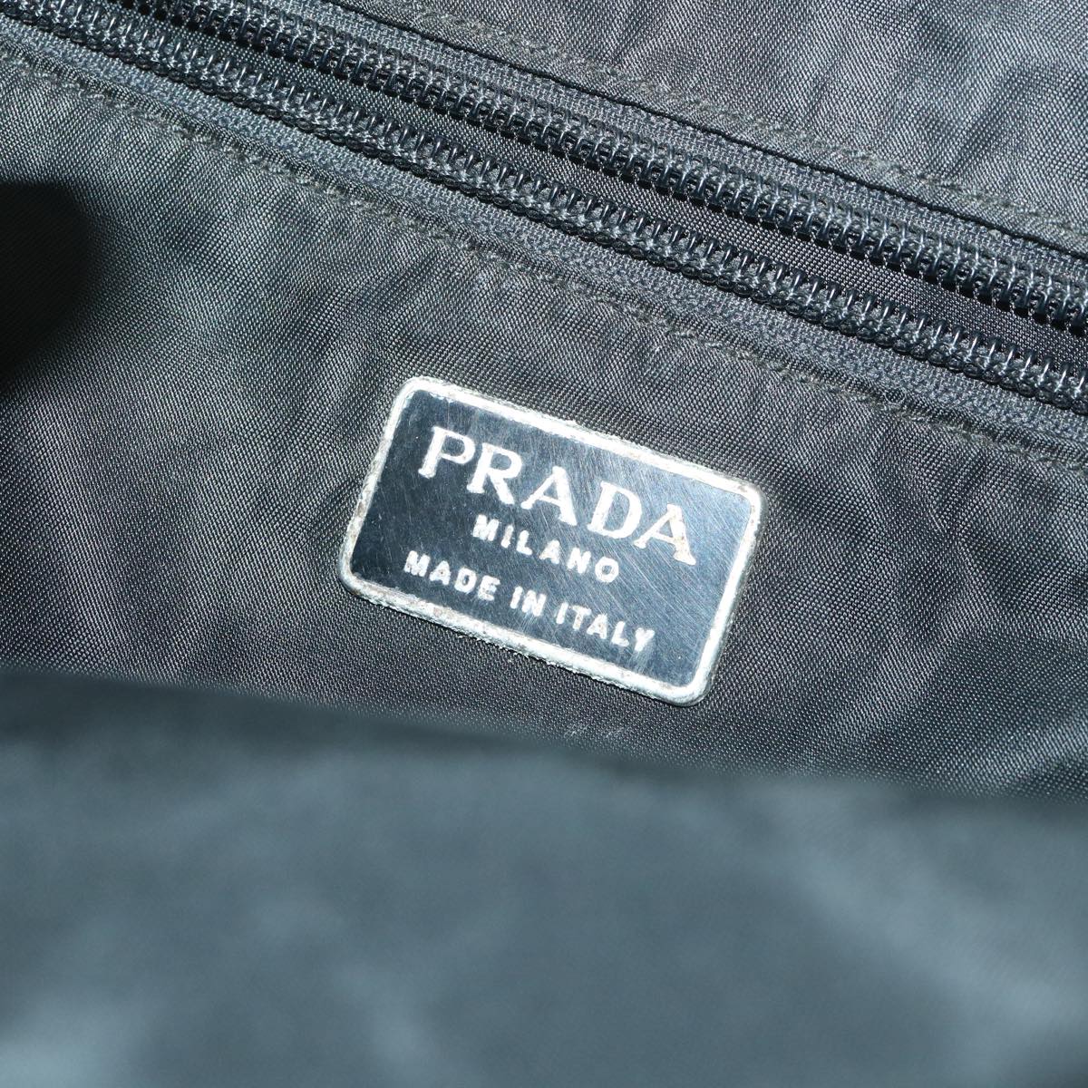 PRADA Hand Bag Nylon Black Auth fm2764