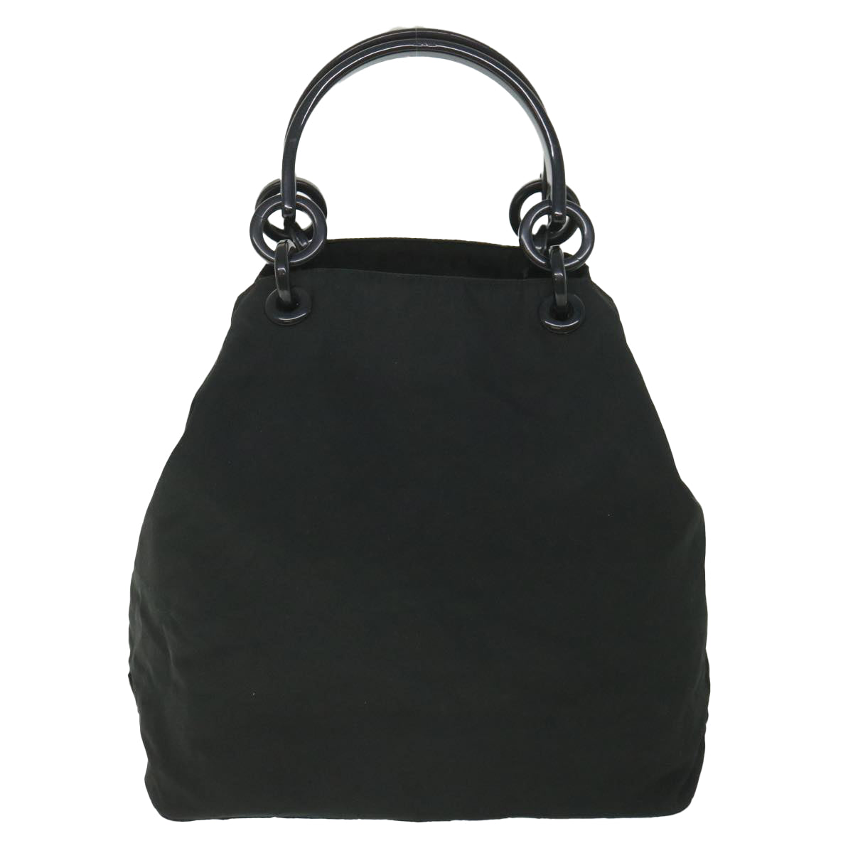 PRADA Hand Bag Nylon Black Auth fm2764 - 0