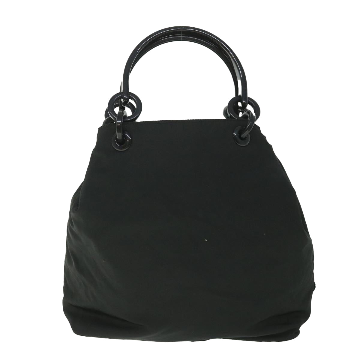 PRADA Hand Bag Nylon Black Auth fm2764