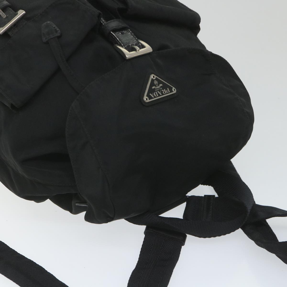 PRADA Backpack Nylon Black Auth fm2768