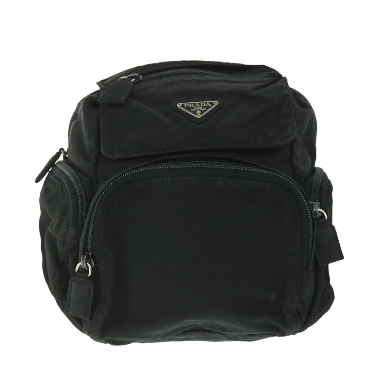 PRADA Backpack Nylon Black Auth fm2769