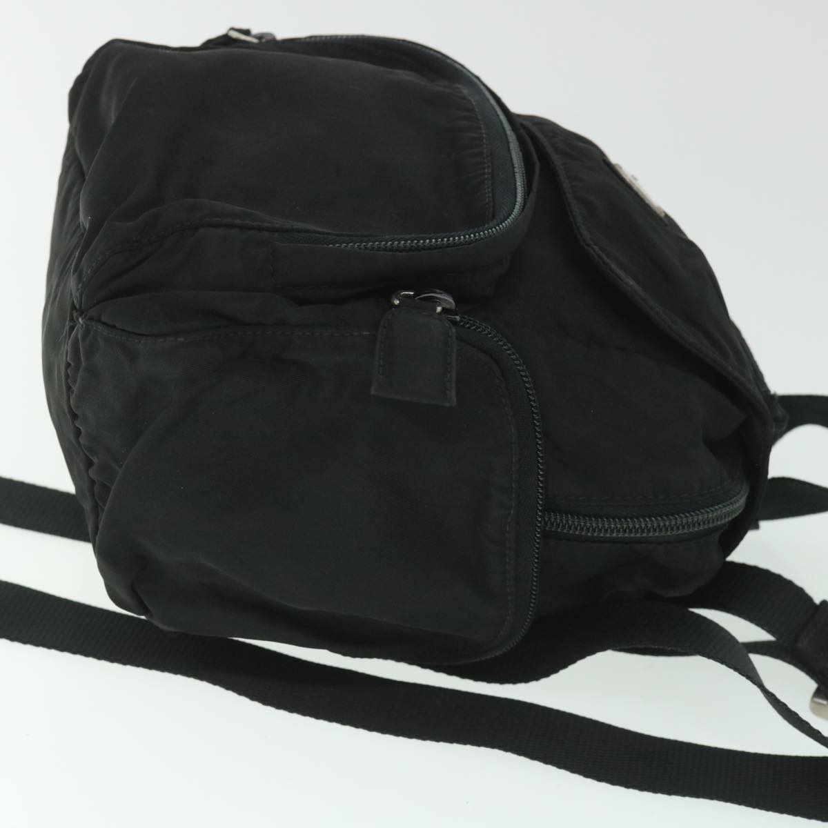 PRADA Backpack Nylon Black Auth fm2769