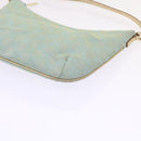 GUCCI GG Canvas Accessory Pouch Turquoise Blue 005 0813 Auth fm2785-15