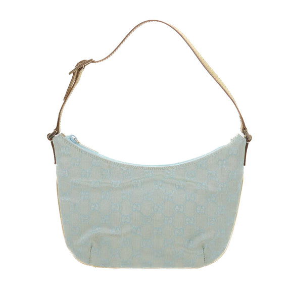 GUCCI GG Canvas Accessory Pouch Turquoise Blue 005 0813 Auth fm2785