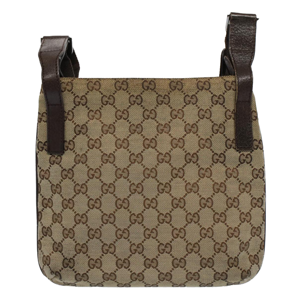 GUCCI GG Canvas Shoulder Bag Beige 122793 Auth fm2787 - 0