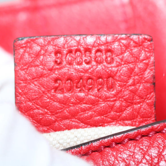 GUCCI Soho Backpack Leather Red 368588 Auth fm2801