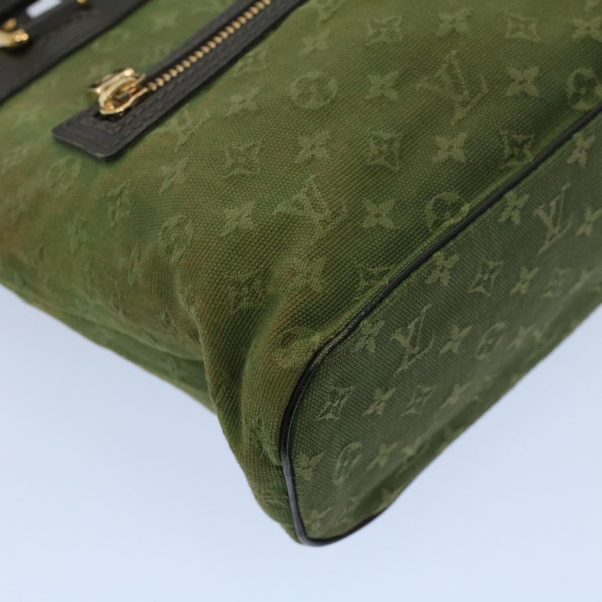 LOUIS VUITTON Monogram Mini Lucille PM Hand Bag TST Khaki M92682 LV Auth fm2811