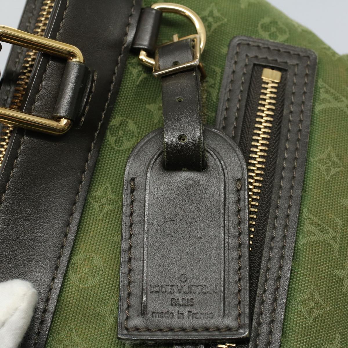 LOUIS VUITTON Monogram Mini Lucille PM Hand Bag TST Khaki M92682 LV Auth fm2811