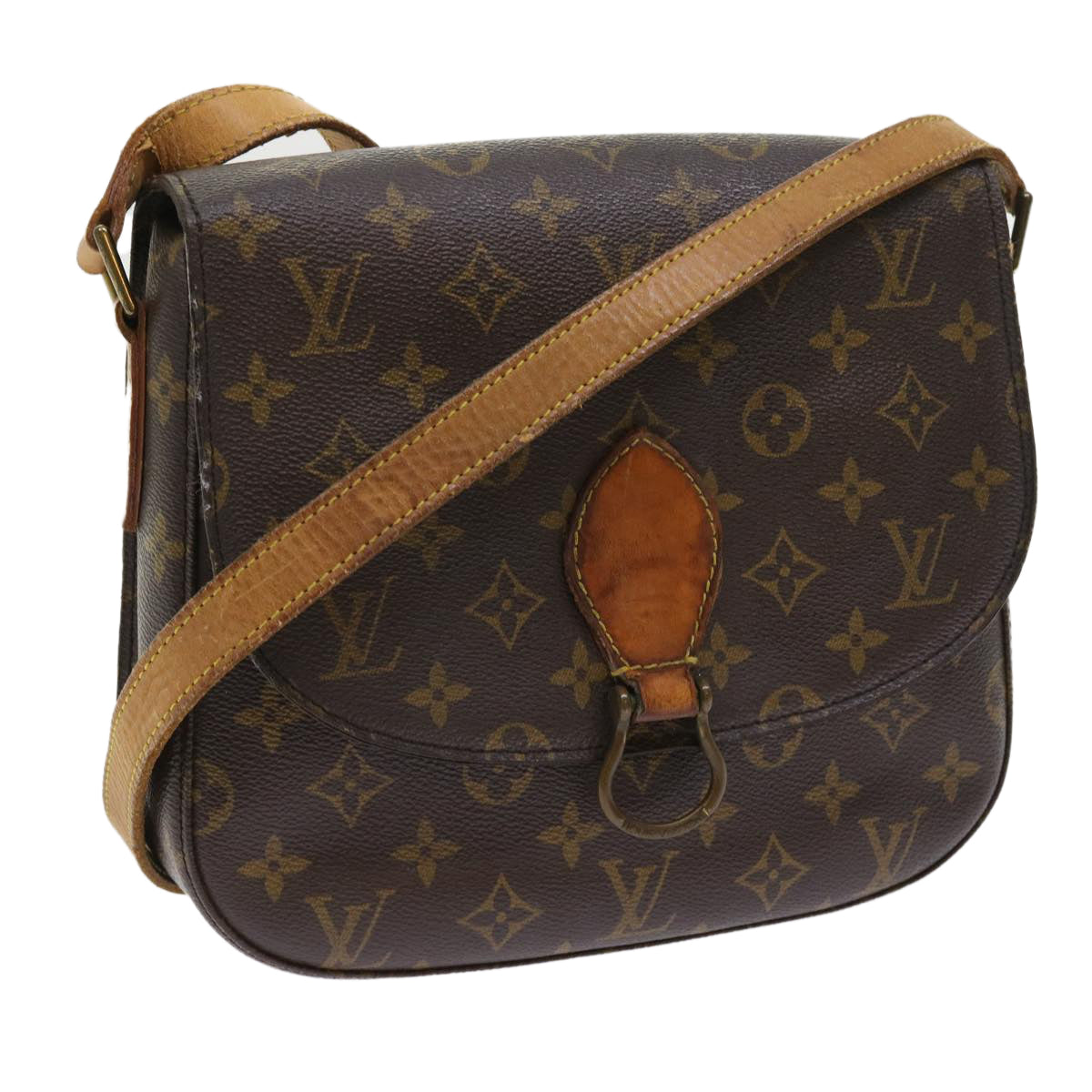 LOUIS VUITTON Monogram Saint Cloud GM Shoulder Bag M51242 LV Auth fm2815