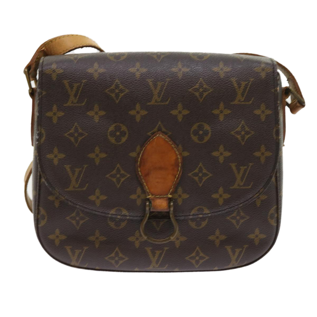 LOUIS VUITTON Monogram Saint Cloud GM Shoulder Bag M51242 LV Auth fm2815