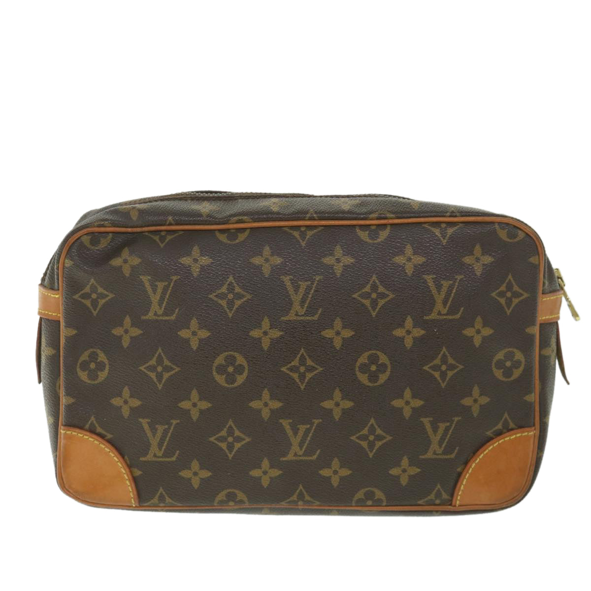 LOUIS VUITTON Monogram Compiegne 28 Clutch Bag M51845 LV Auth fm2816 - 0