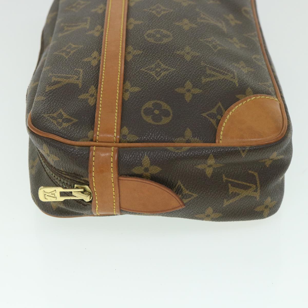 LOUIS VUITTON Monogram Compiegne 28 Clutch Bag M51845 LV Auth fm2816