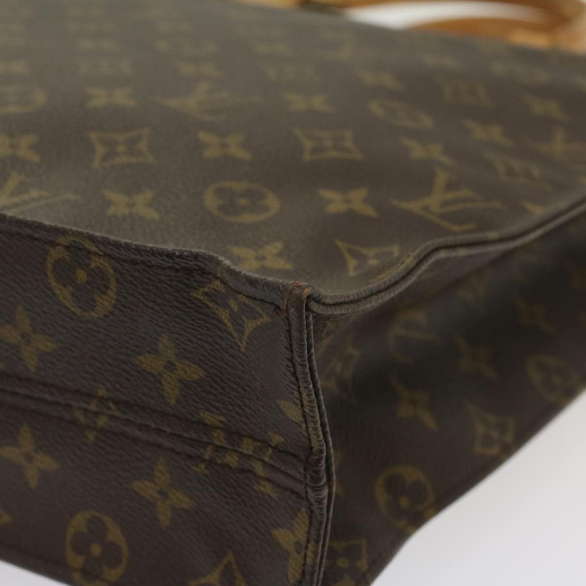 LOUIS VUITTON Monogram Sac Plat Hand Bag M51140 LV Auth fm2825