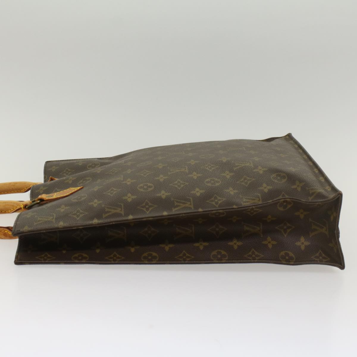 LOUIS VUITTON Monogram Sac Plat Hand Bag M51140 LV Auth fm2825