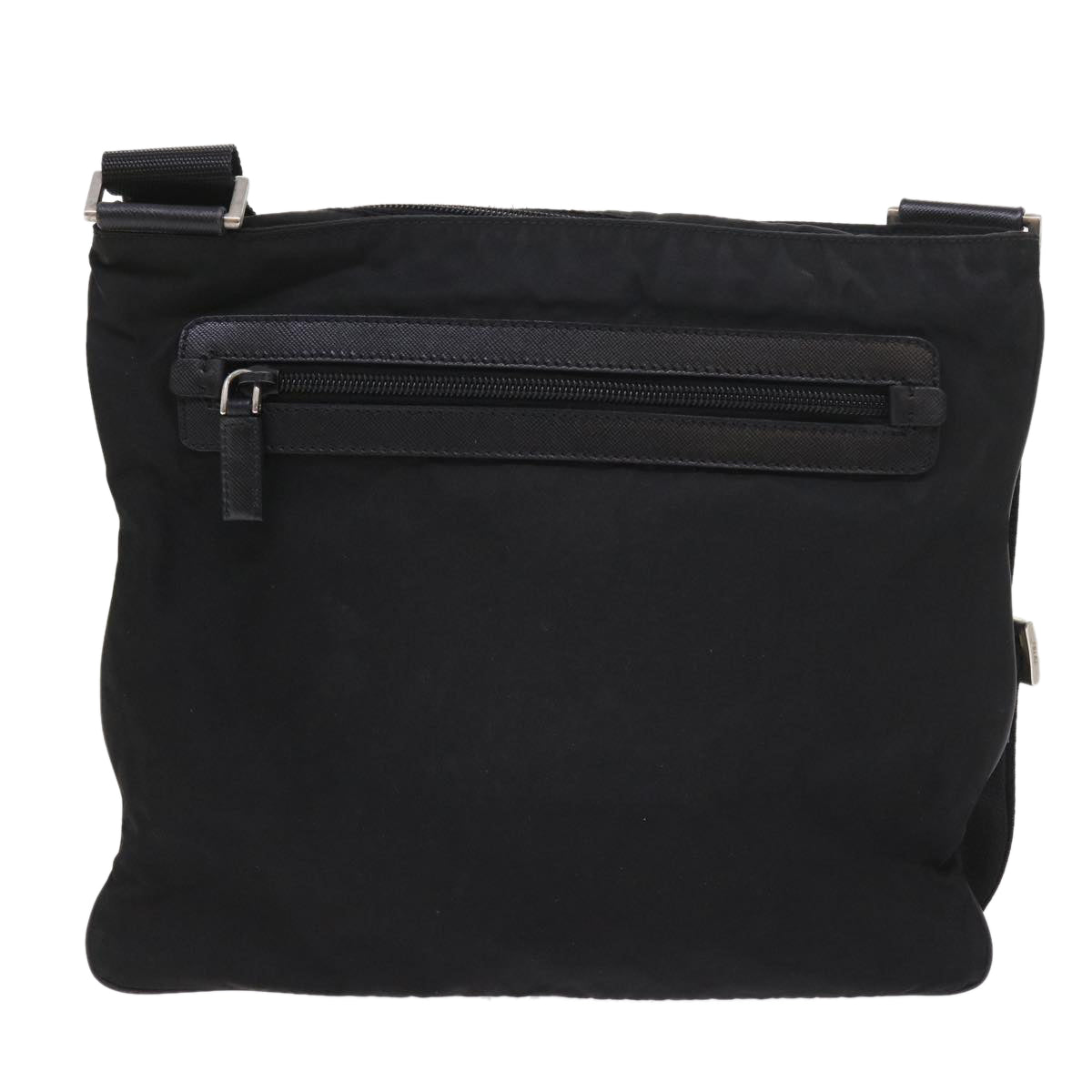 PRADA Shoulder Bag Nylon Black Auth fm2842 - 0