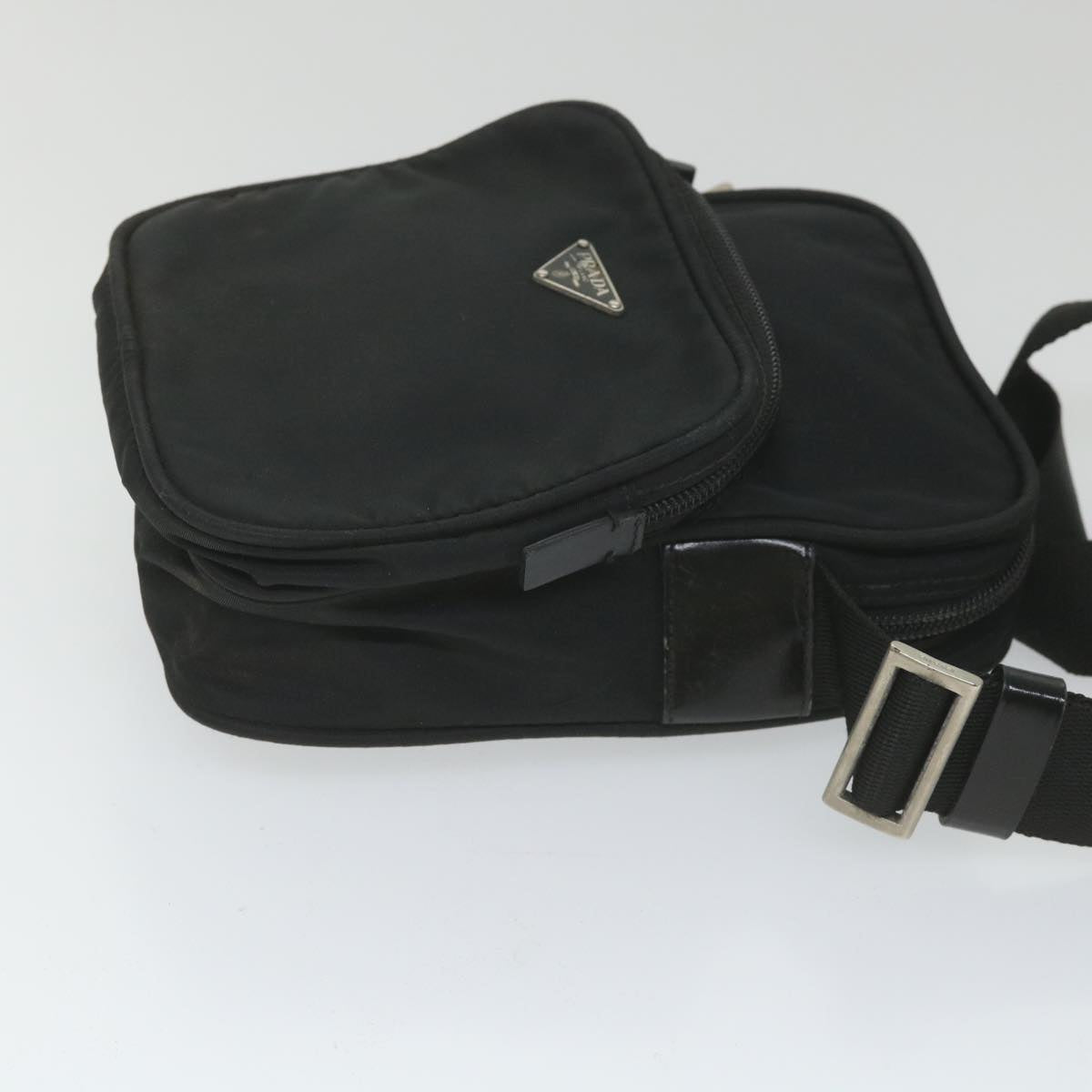 PRADA Shoulder Bag Nylon 2Set Black Auth fm2849