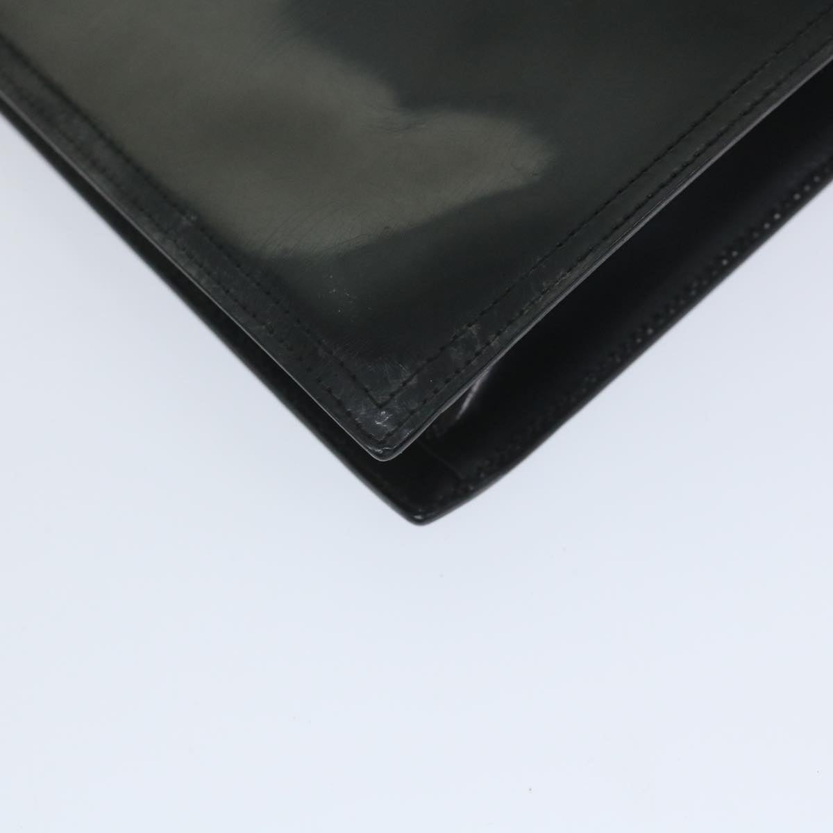 PRADA Hand Bag Leather Black Auth fm2852