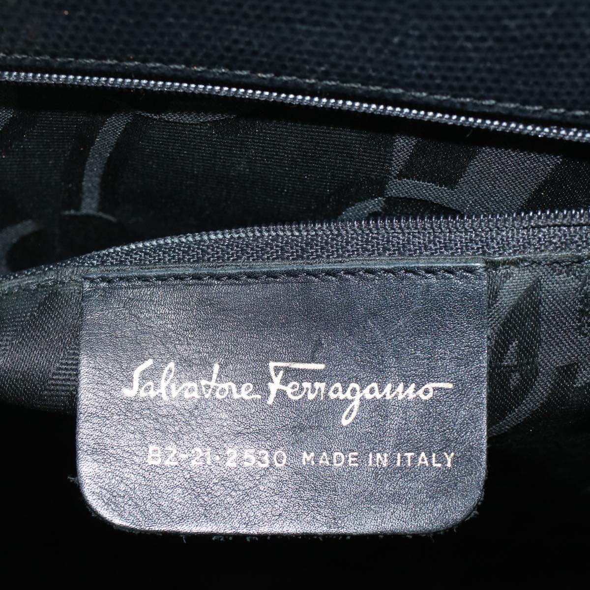 Salvatore Ferragamo Tote Bag Leather Navy Auth fm2867
