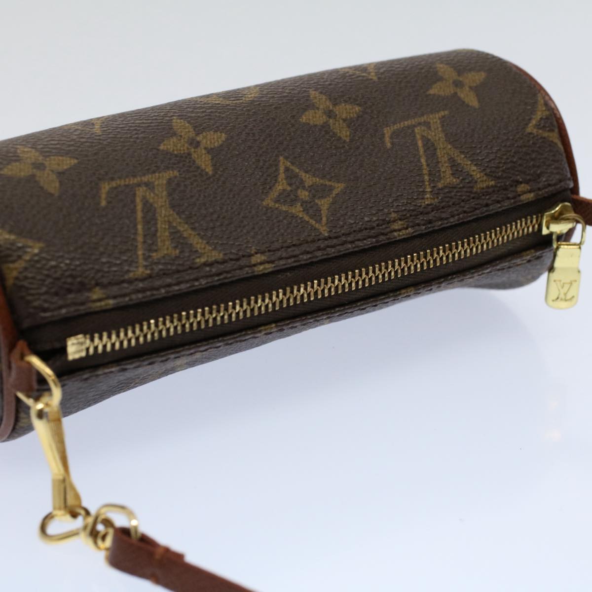 LOUIS VUITTON Monogram Papillon Pouch LV Auth fm2904