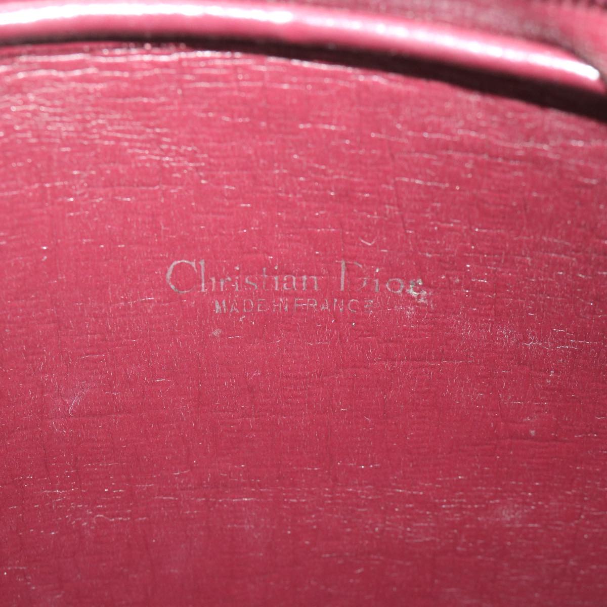 Christian Dior Trotter Canvas Shoulder Bag Red Auth fm2920