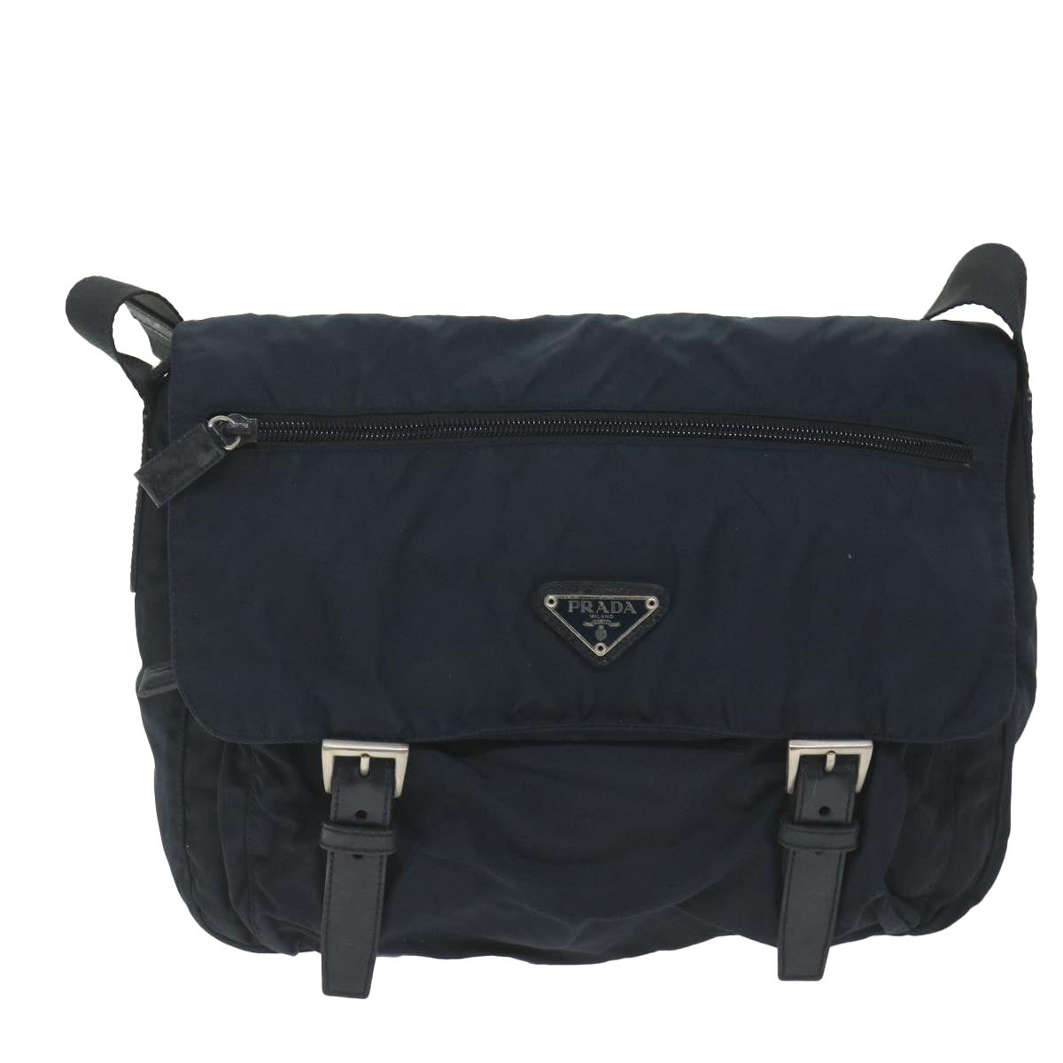 PRADA Shoulder Bag Nylon Navy Auth fm2926 - 0