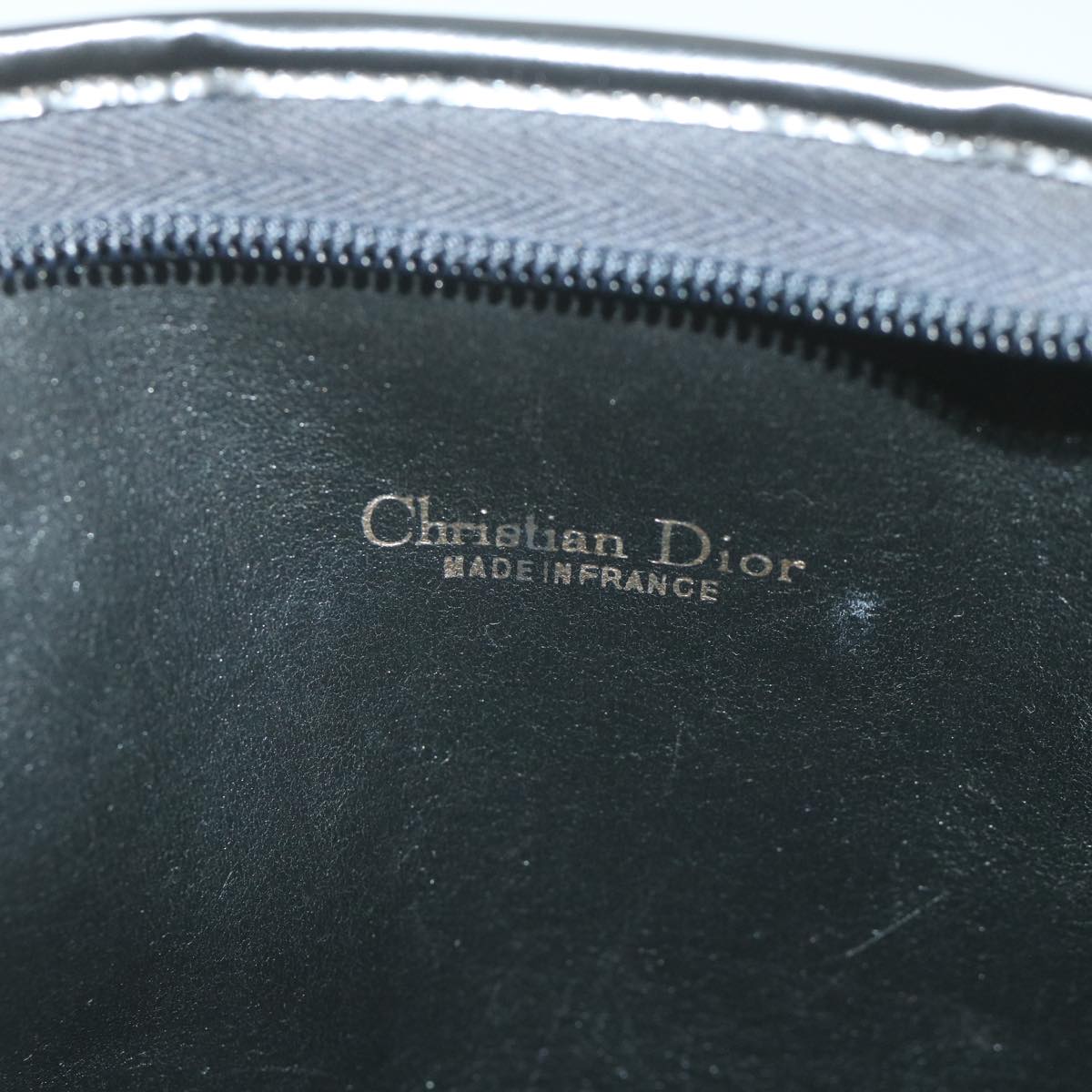 Christian Dior Trotter Canvas Shoulder Bag Black Auth fm2928