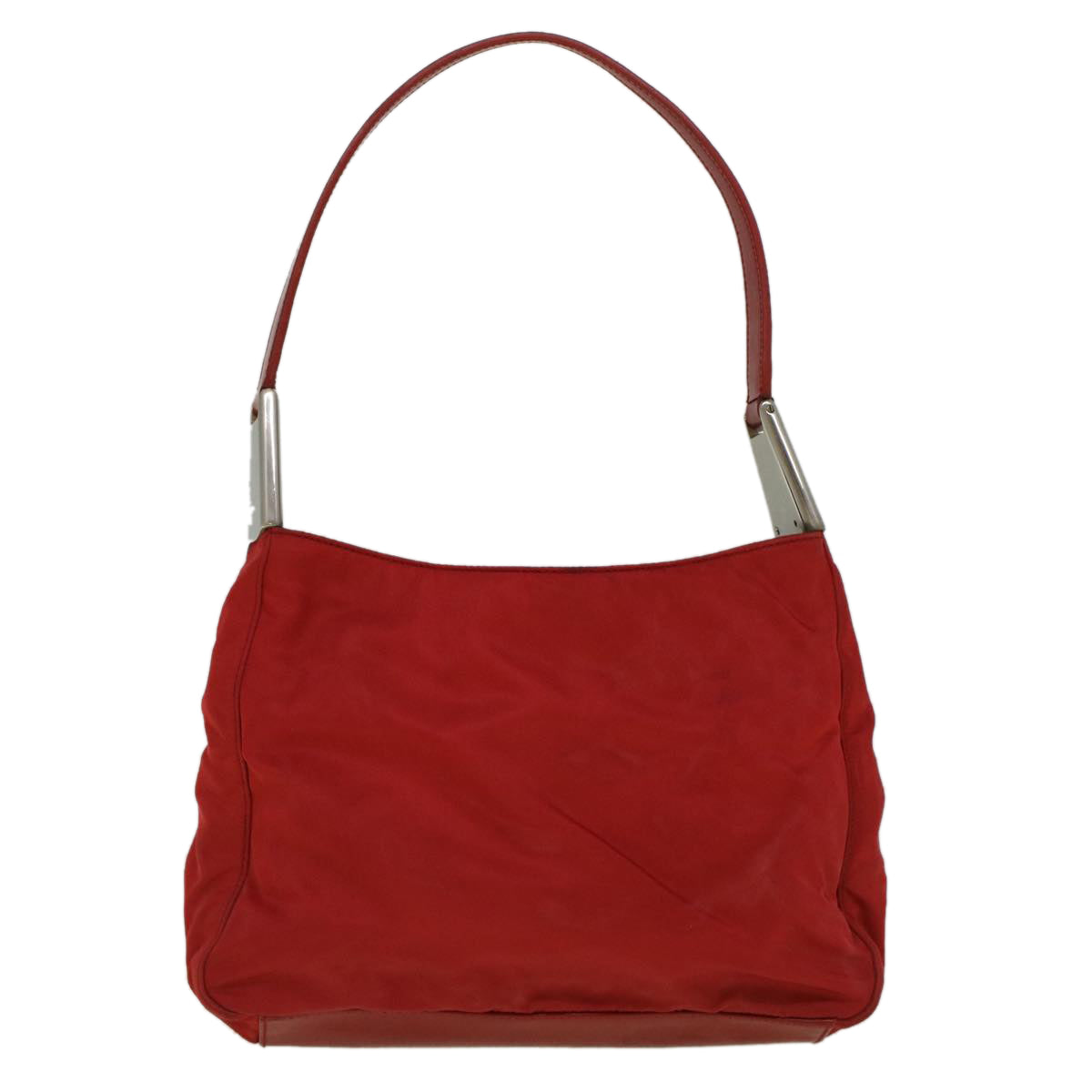 PRADA Shoulder Bag Nylon Red Auth fm2932 - 0