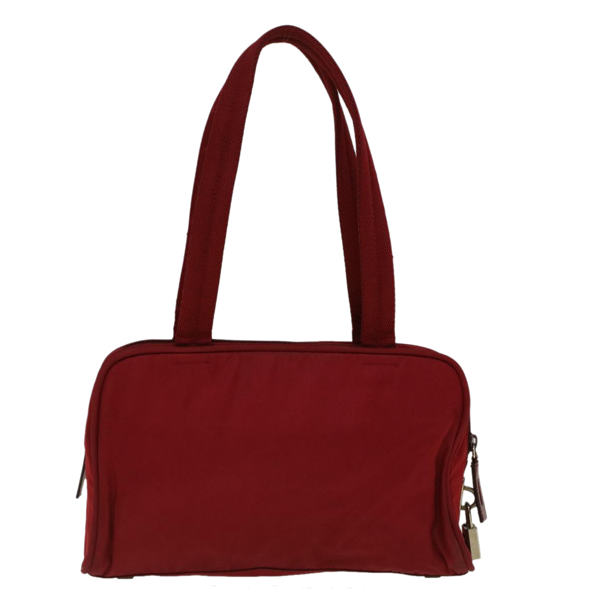 PRADA Shoulder Bag Nylon Red Auth fm2933 - 0