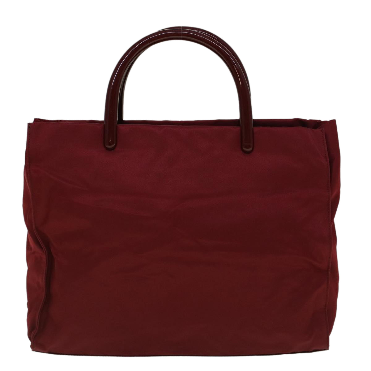PRADA Shoulder Bag Nylon Red Auth fm2935 - 0