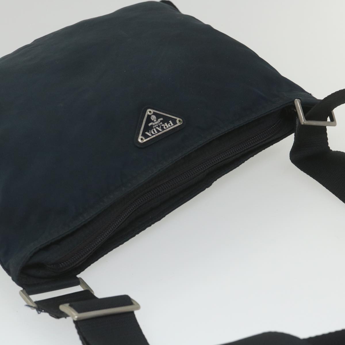 PRADA Shoulder Bag Nylon Navy Auth fm2938