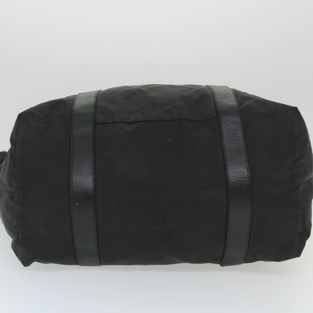PRADA Boston Bag Nylon Black Auth fm2980