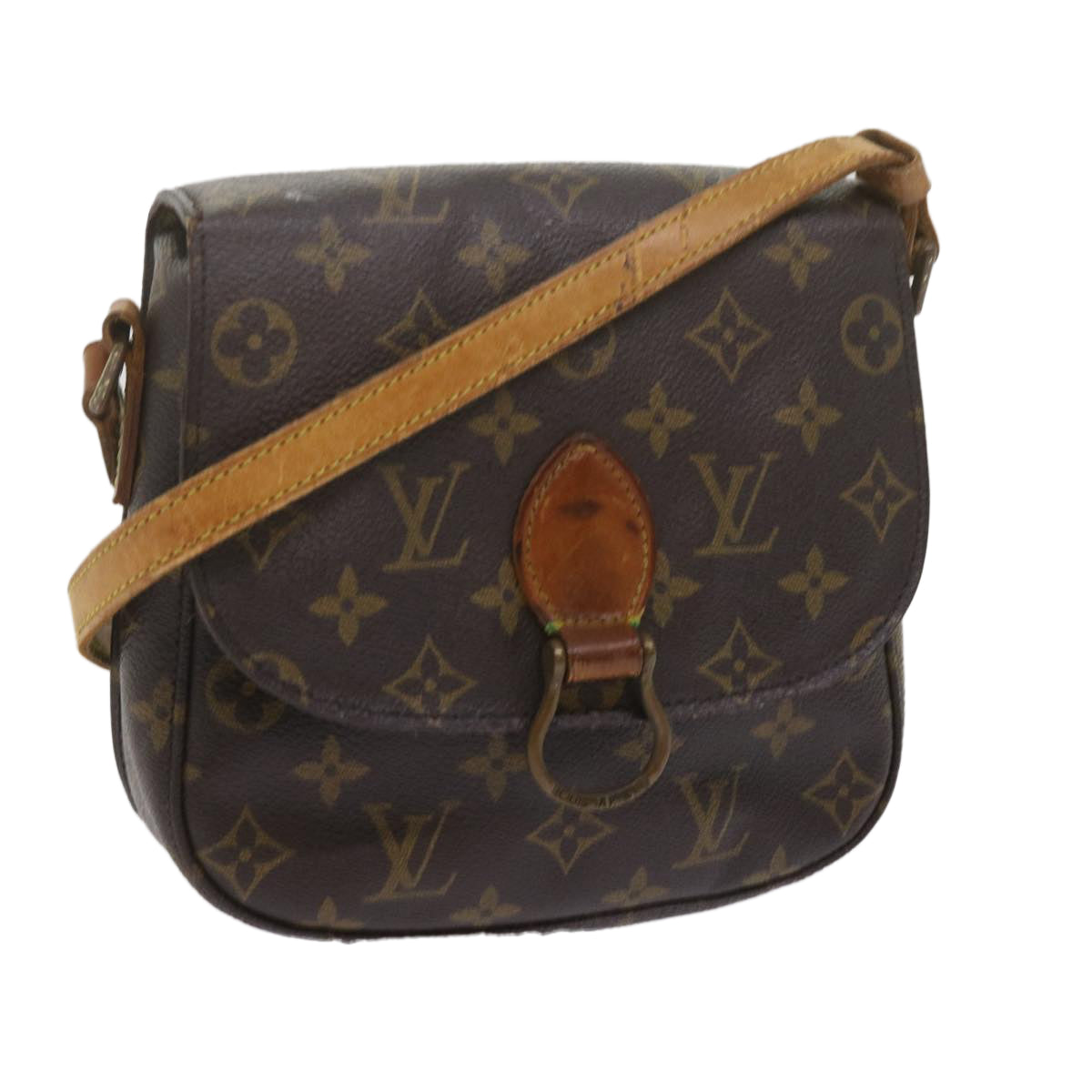 LOUIS VUITTON Monogram Saint Cloud MM Shoulder Bag M51243 LV Auth fm2997