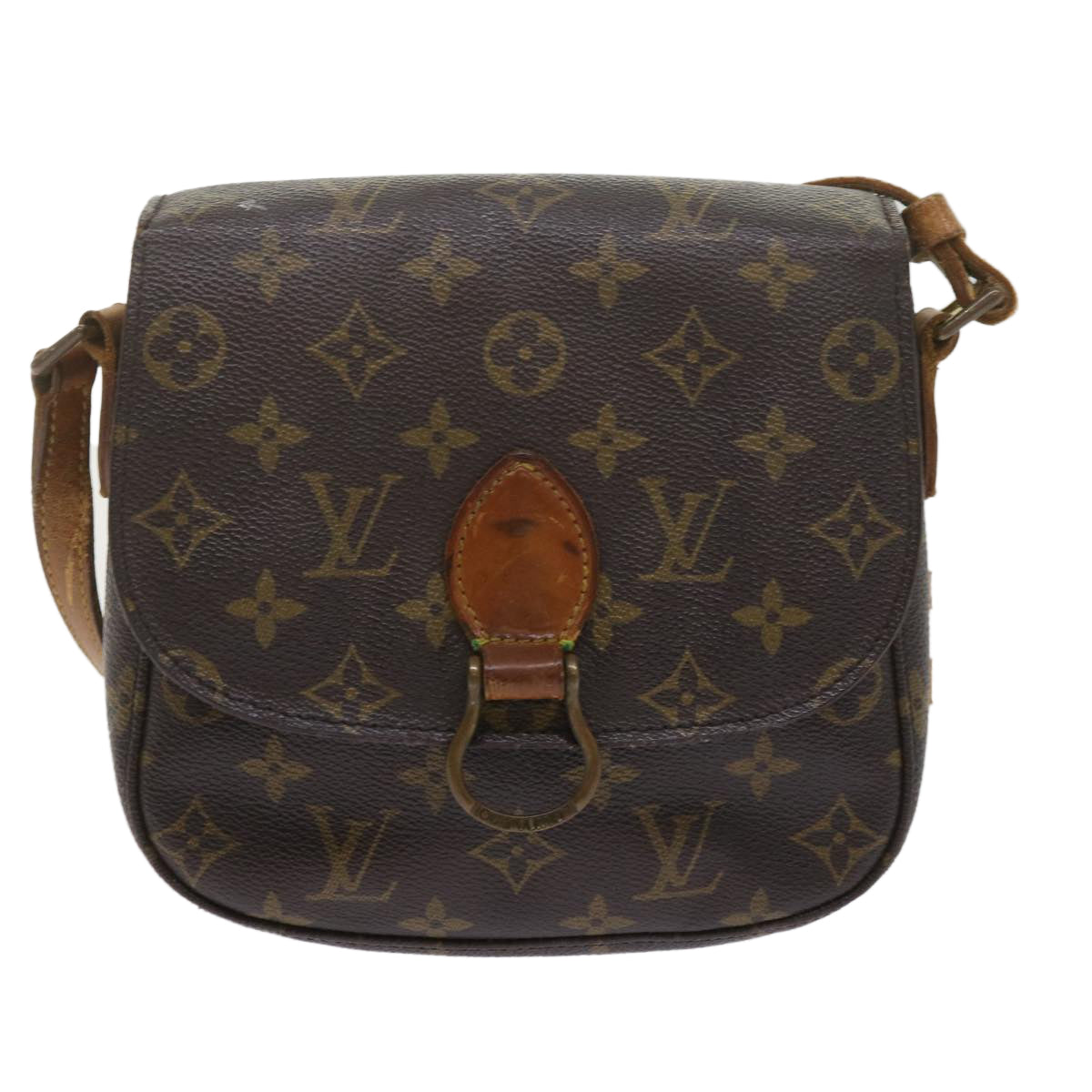 LOUIS VUITTON Monogram Saint Cloud MM Shoulder Bag M51243 LV Auth fm2997