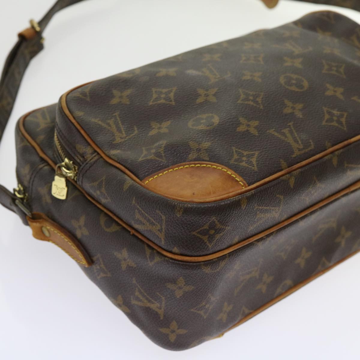 LOUIS VUITTON Monogram Nile Shoulder Bag M45244 LV Auth fm3009