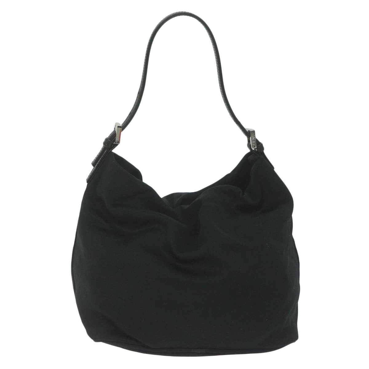 FENDI Shoulder Bag Nylon Black Auth fm3013