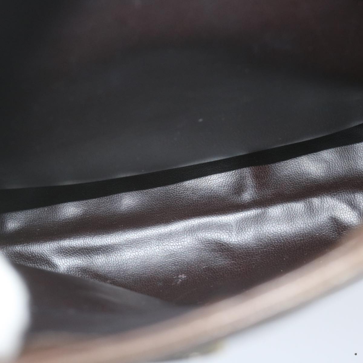 CELINE Shoulder Bag Leather Brown Auth fm3022