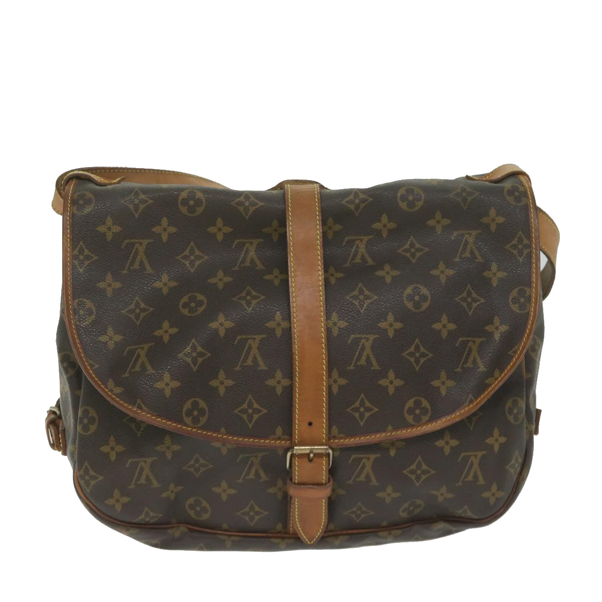 LOUIS VUITTON Monogram Saumur 35 Shoulder Bag M42254 LV Auth fm3048 - 0