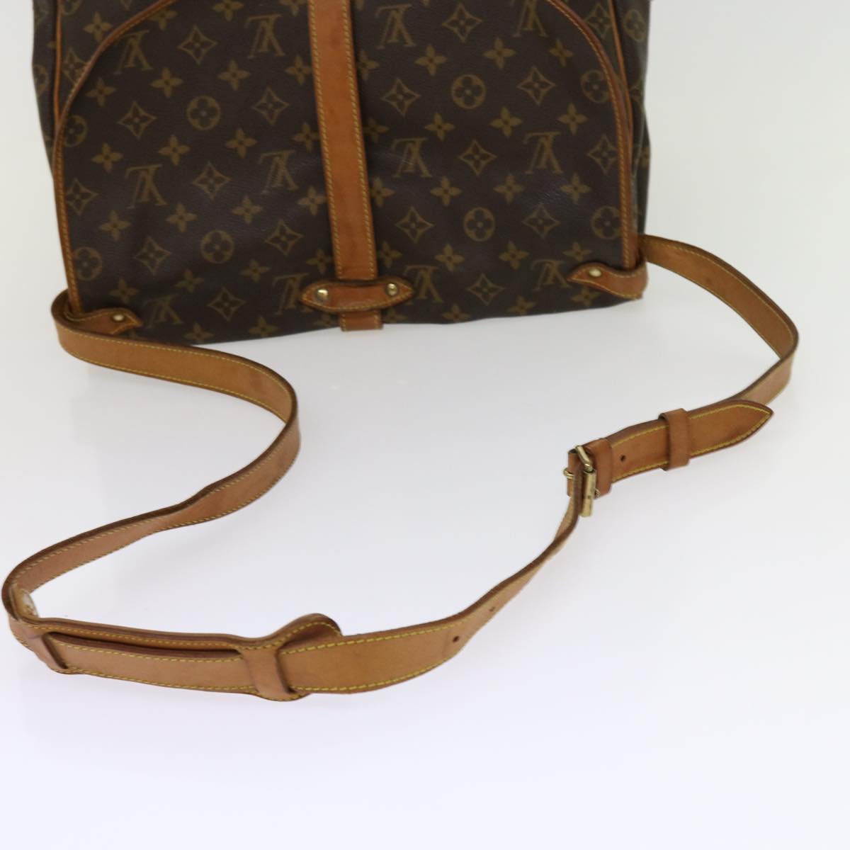 LOUIS VUITTON Monogram Saumur 35 Shoulder Bag M42254 LV Auth fm3048