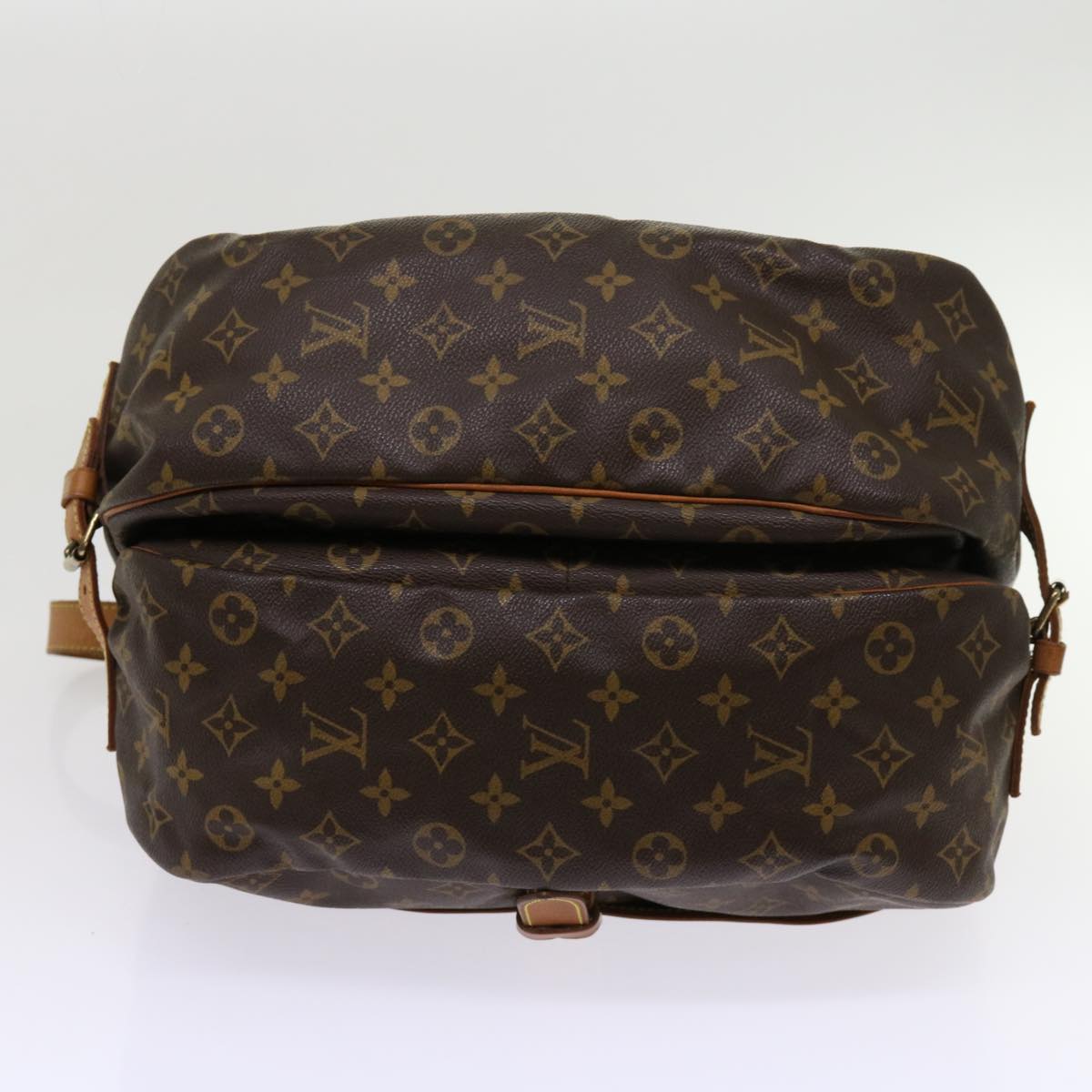 LOUIS VUITTON Monogram Saumur 35 Shoulder Bag M42254 LV Auth fm3048