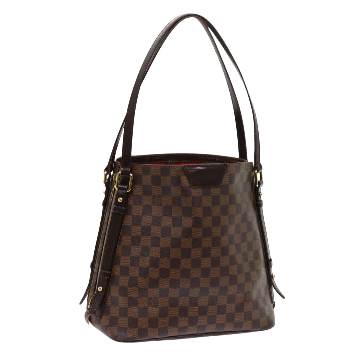 LOUIS VUITTON Damier Ebene Cabas Rivington Shoulder Bag N41108 LV Auth fm3058