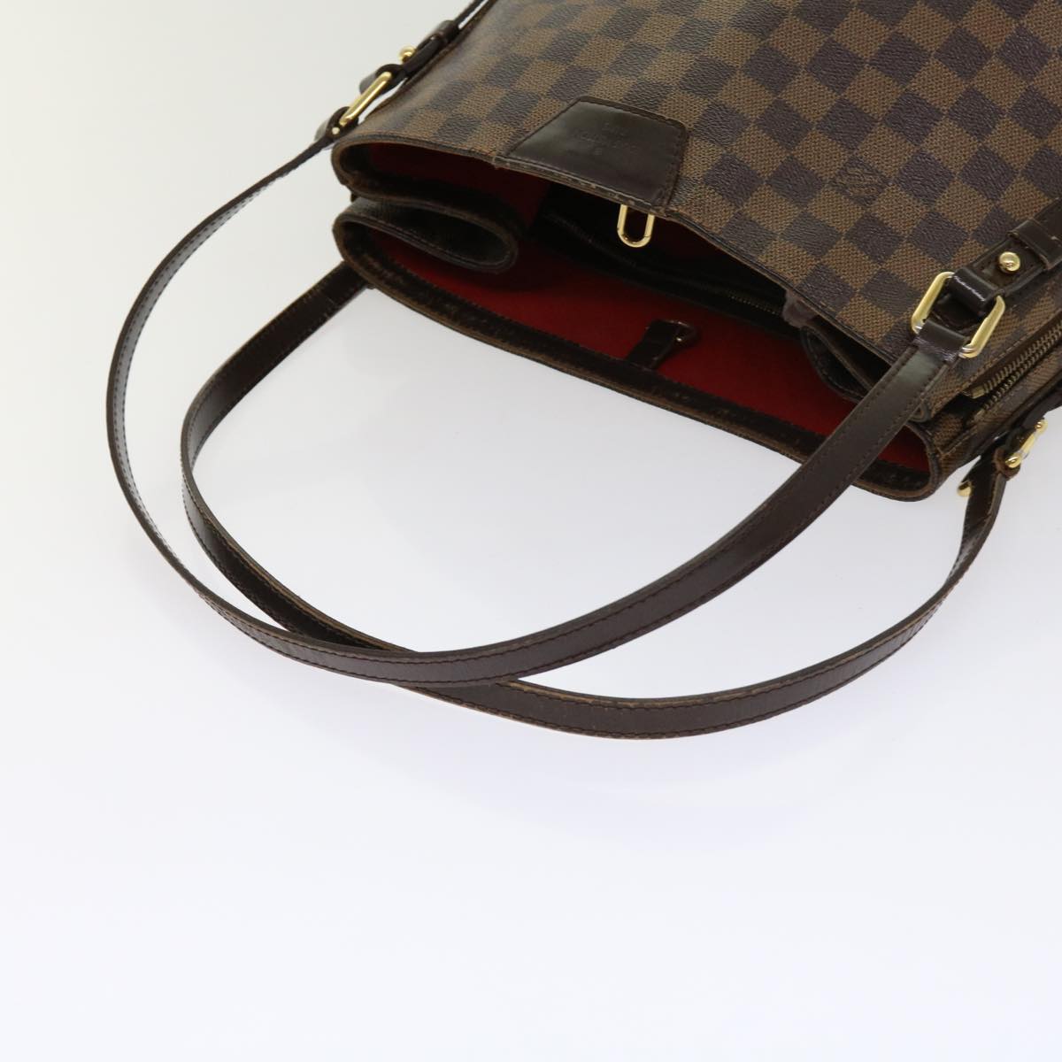 LOUIS VUITTON Damier Ebene Cabas Rivington Shoulder Bag N41108 LV Auth fm3058