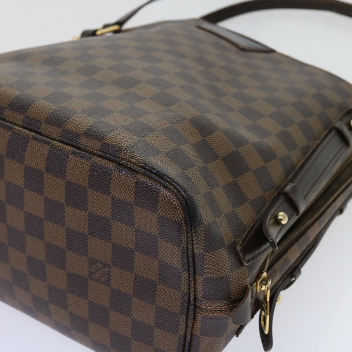 LOUIS VUITTON Damier Ebene Cabas Rivington Shoulder Bag N41108 LV Auth fm3058