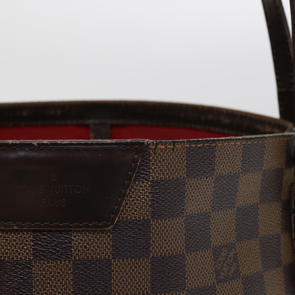 LOUIS VUITTON Damier Ebene Cabas Rivington Shoulder Bag N41108 LV Auth fm3058